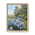 Hydrangeas - Print on Canvas with Wooden Frame