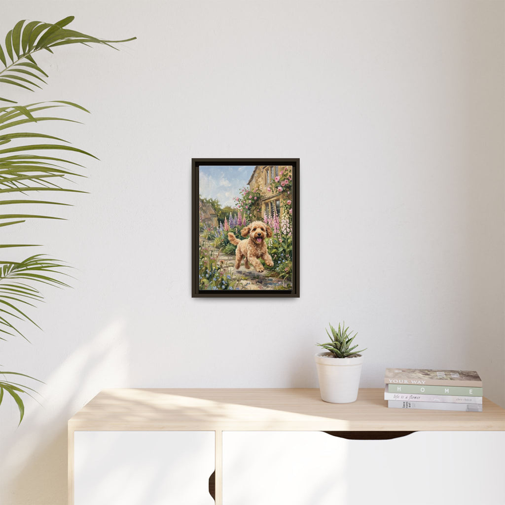 The Cockapoo - Print on Canvas with Wooden Frame