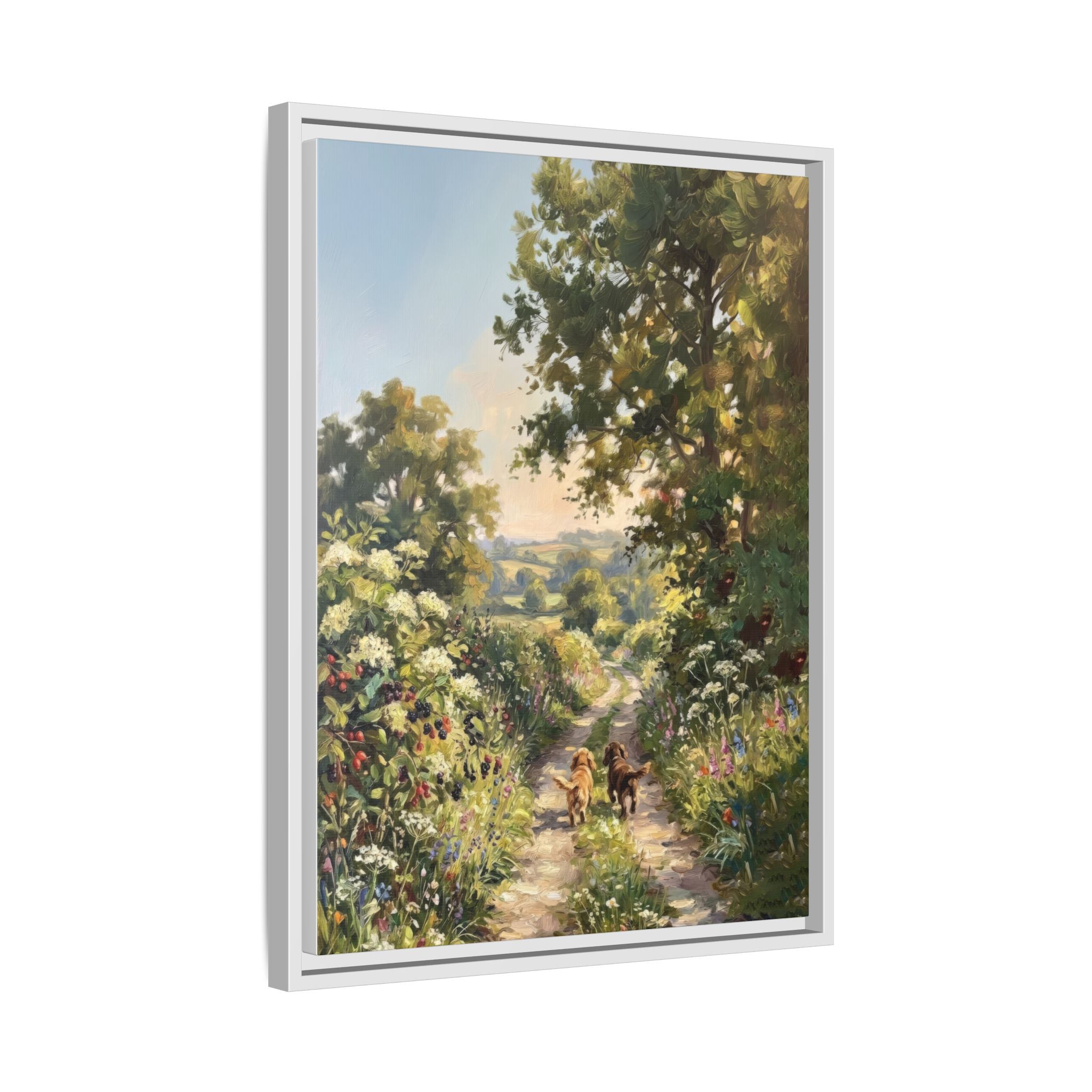 The Bramble Lane - Print on Canvas with Wooden Frame