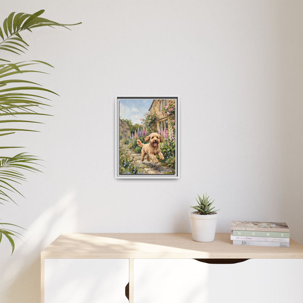 The Cockapoo - Print on Canvas with Wooden Frame
