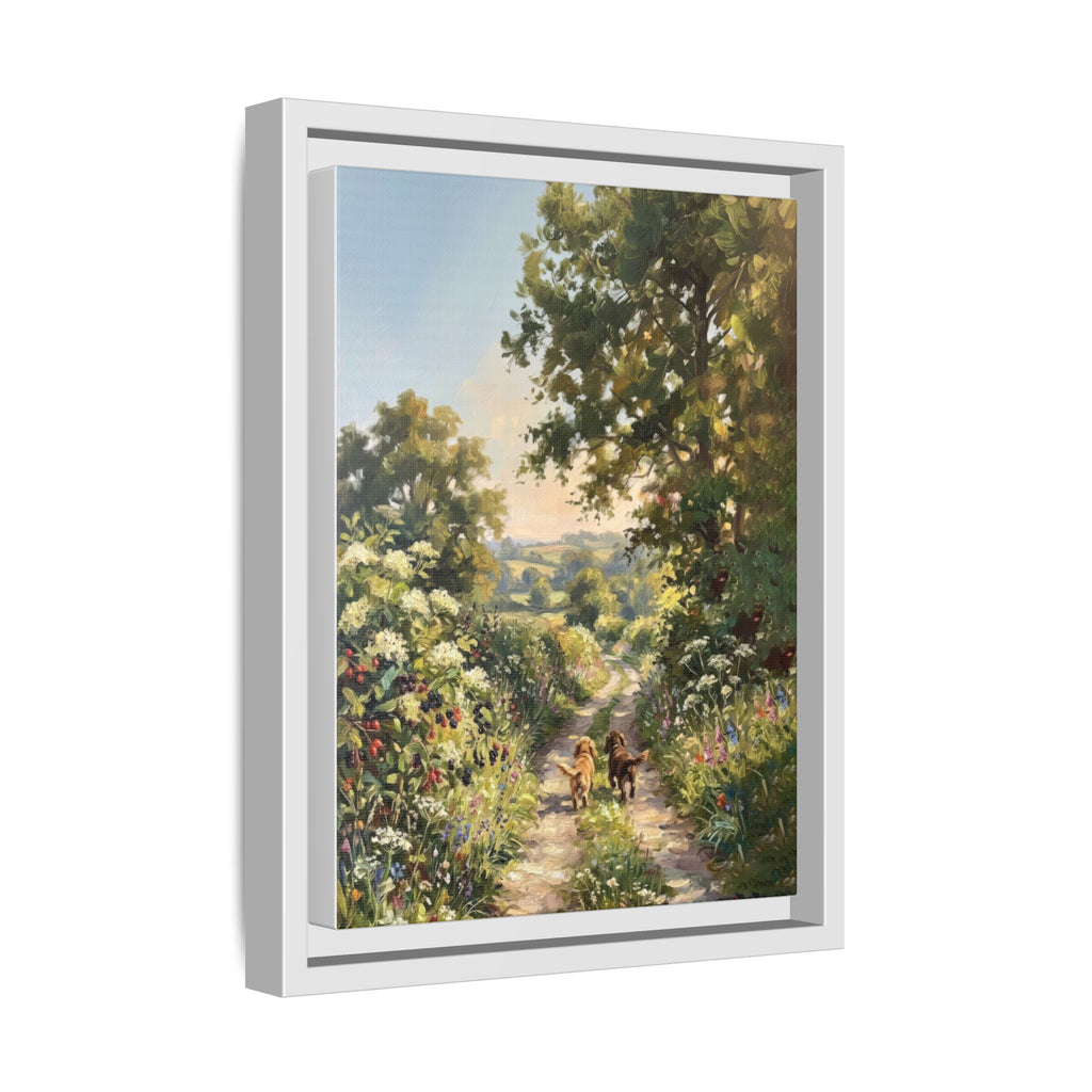 The Bramble Lane - Print on Canvas with Wooden Frame
