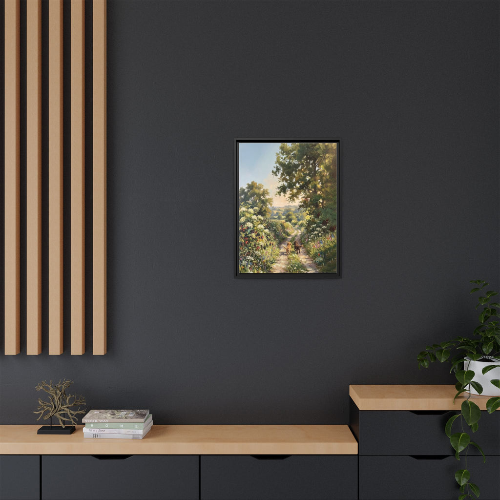 The Bramble Lane - Print on Canvas with Wooden Frame