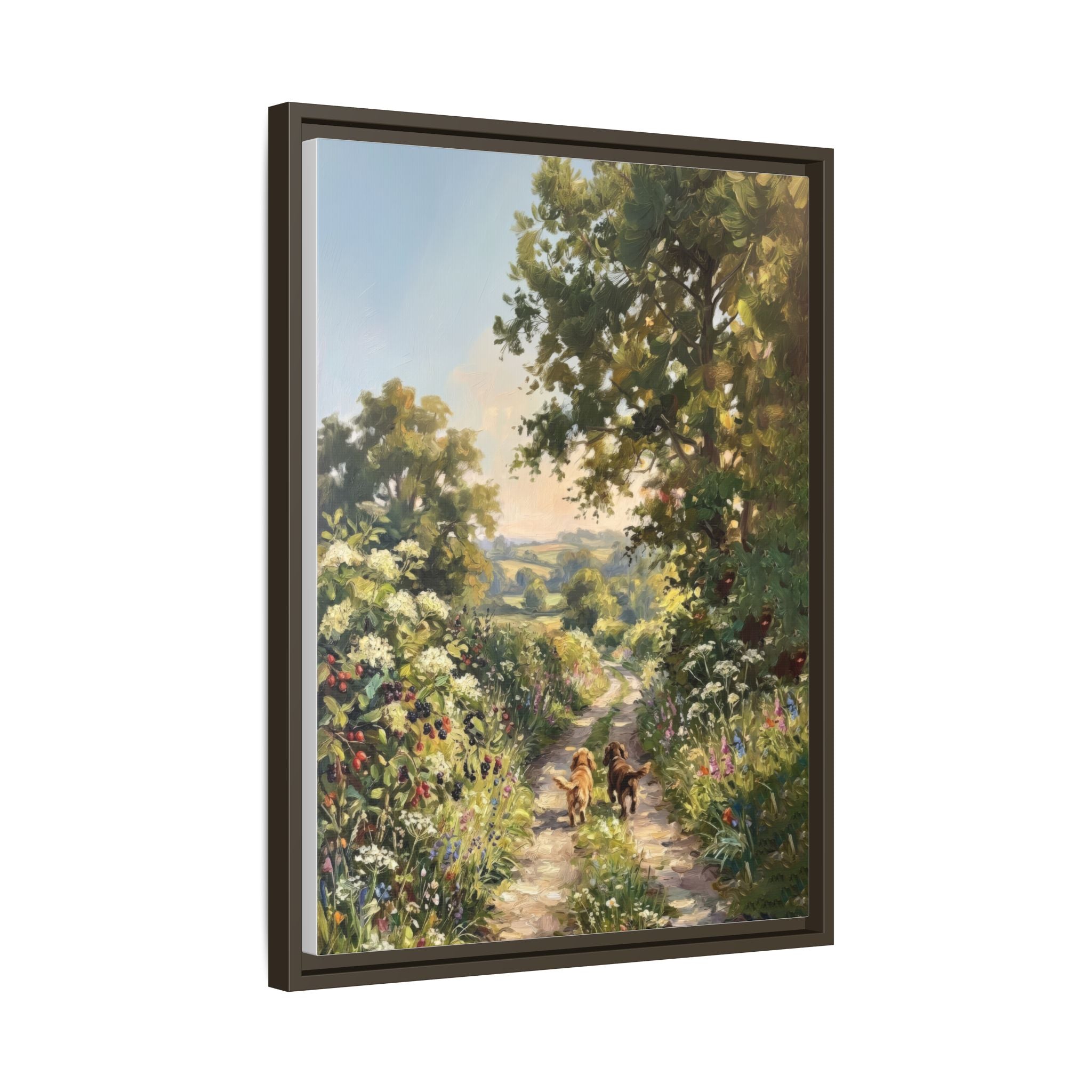 The Bramble Lane - Print on Canvas with Wooden Frame