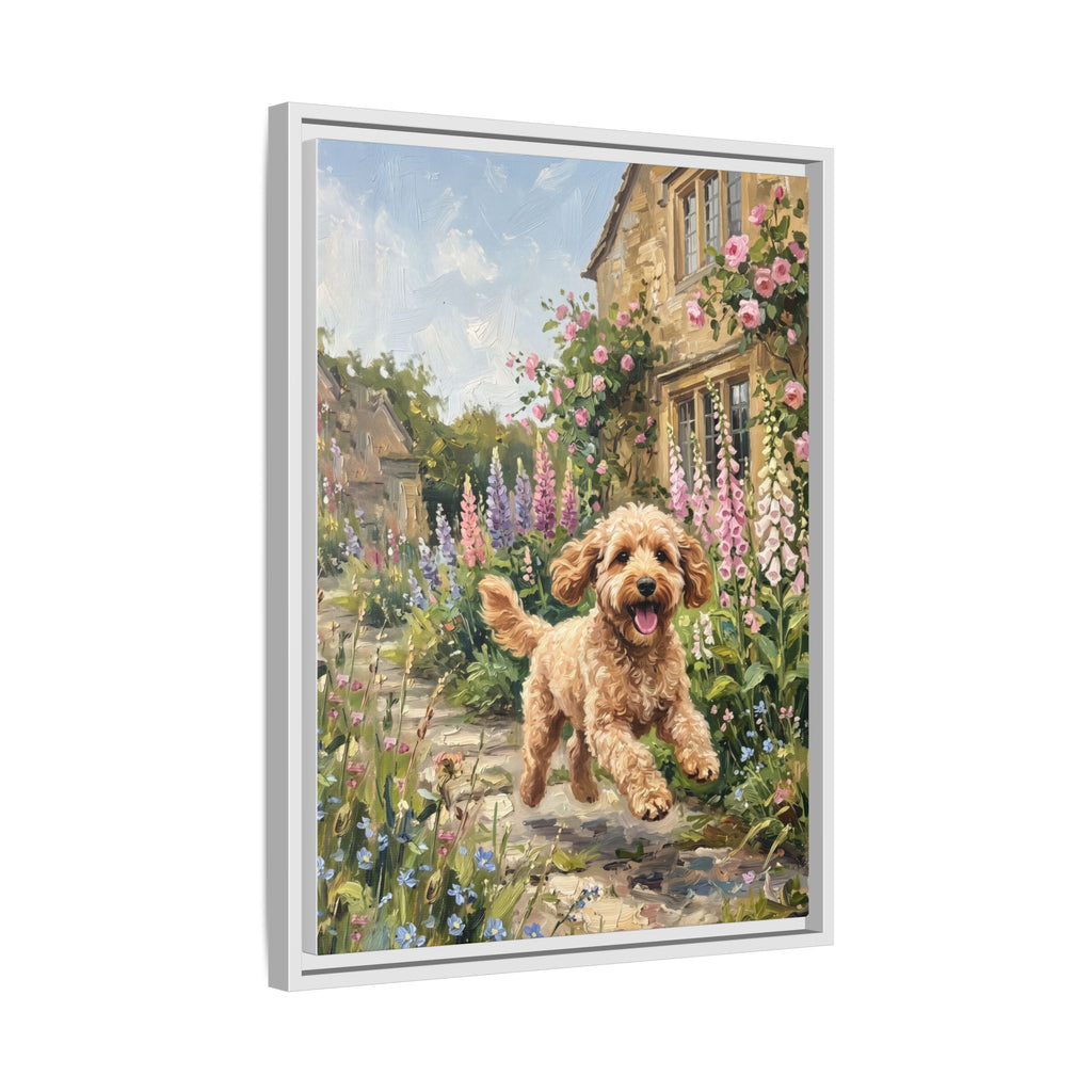 The Cockapoo - Print on Canvas with Wooden Frame