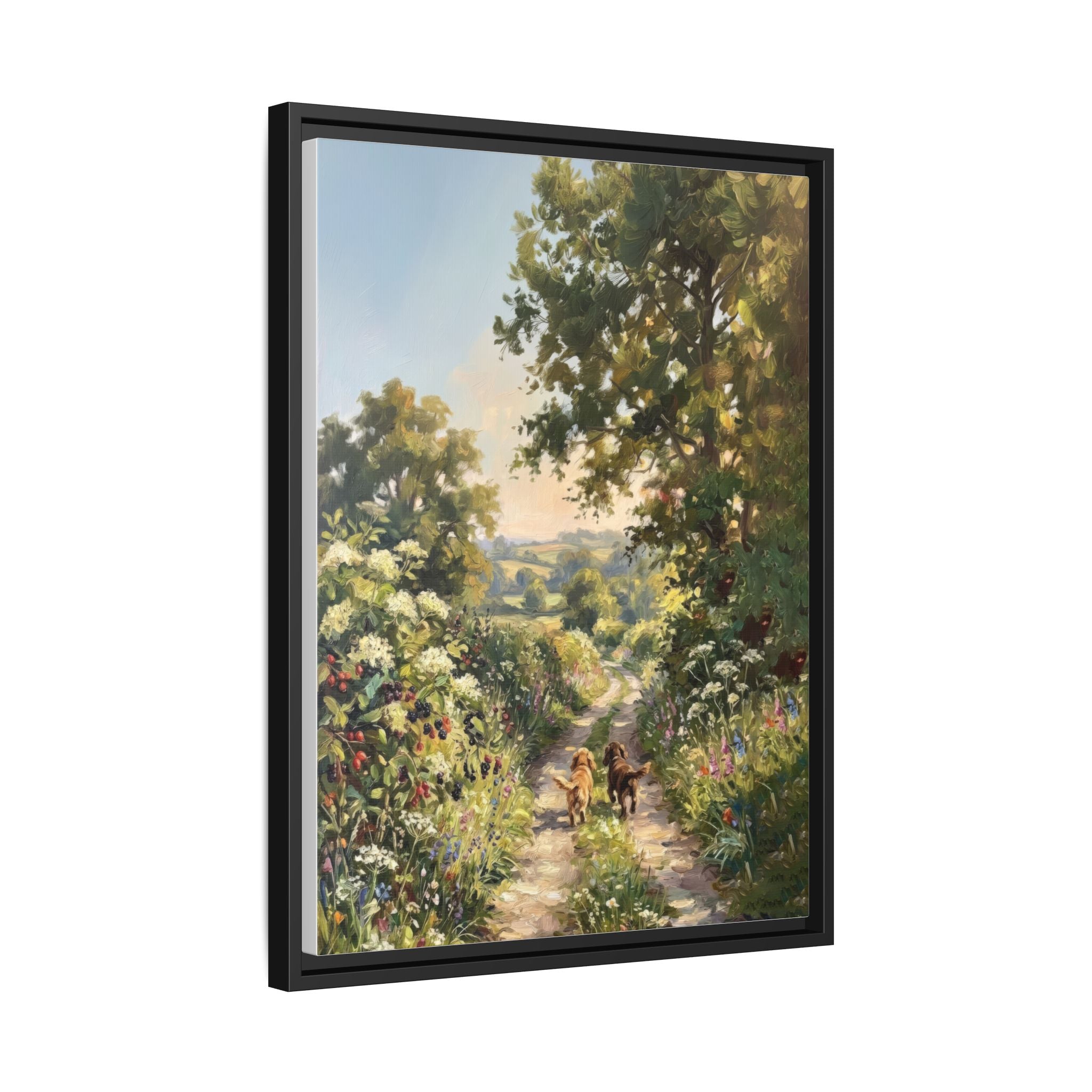 The Bramble Lane - Print on Canvas with Wooden Frame