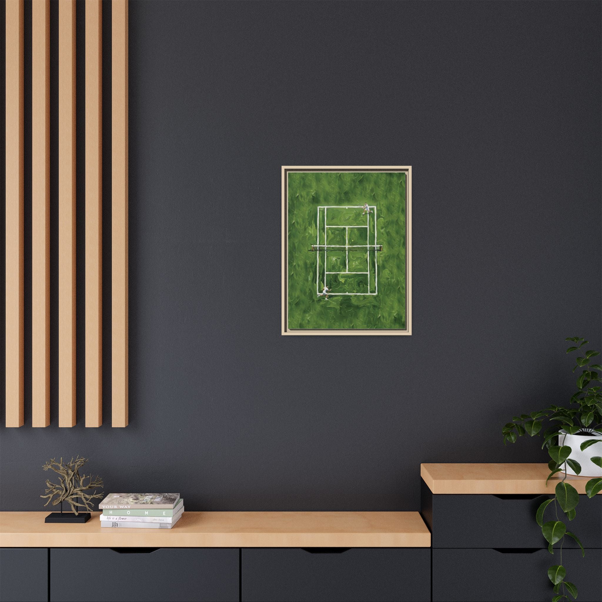 The Lawn - Canvas with Wooden Frame