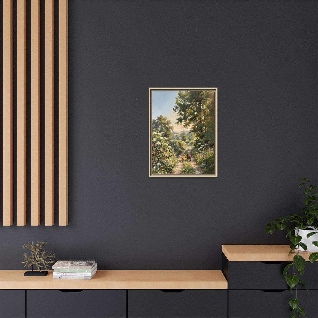 The Bramble Lane - Print on Canvas with Wooden Frame