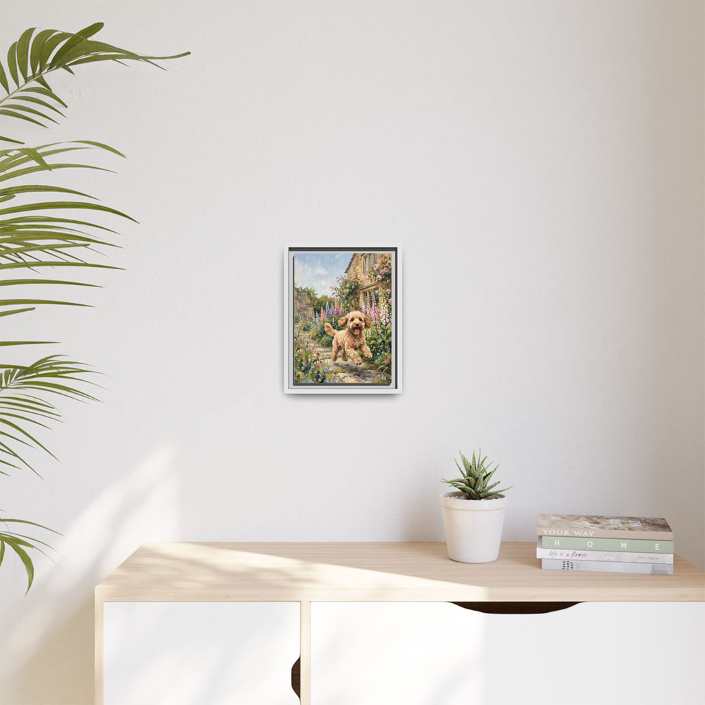 The Cockapoo - Print on Canvas with Wooden Frame