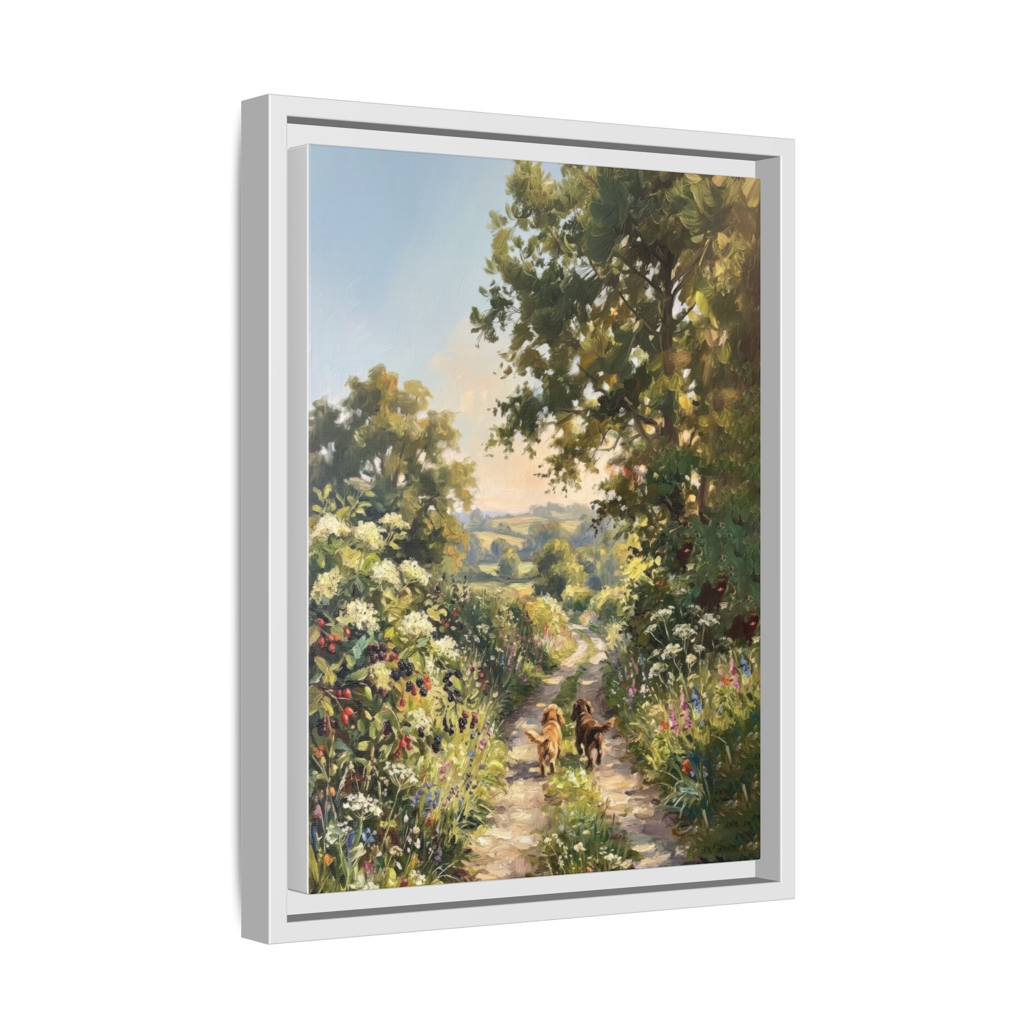 The Bramble Lane - Print on Canvas with Wooden Frame