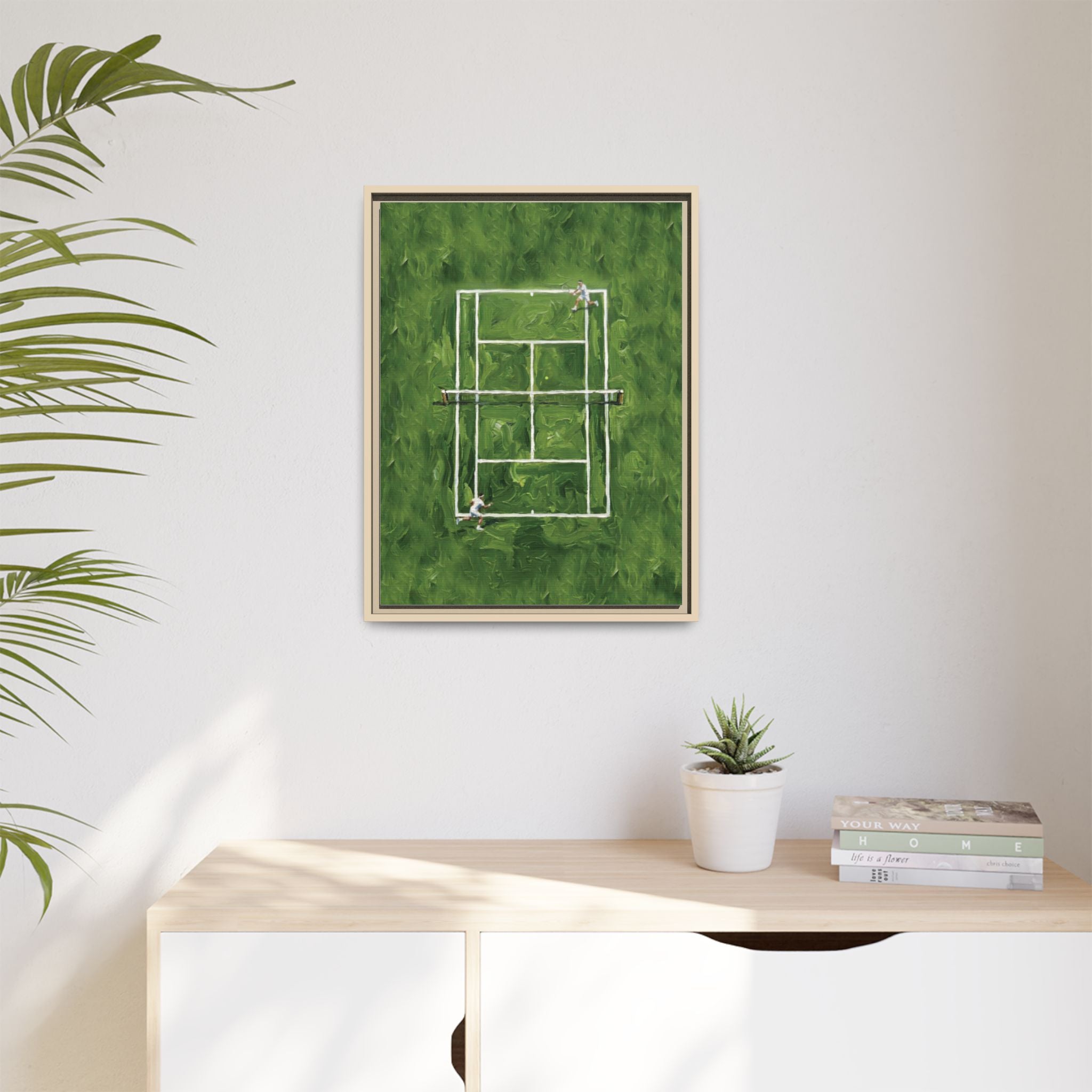 The Lawn - Canvas with Wooden Frame