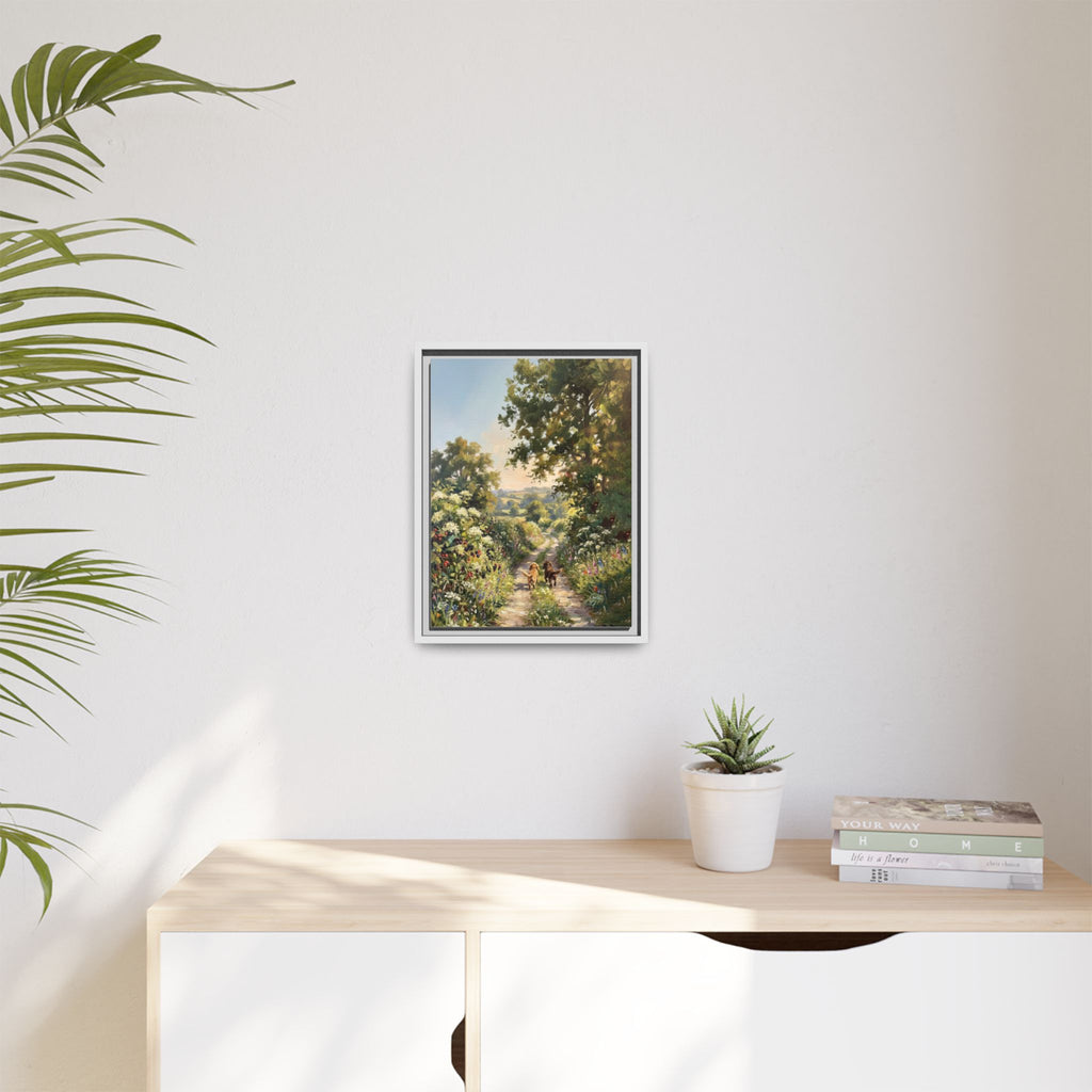The Bramble Lane - Print on Canvas with Wooden Frame