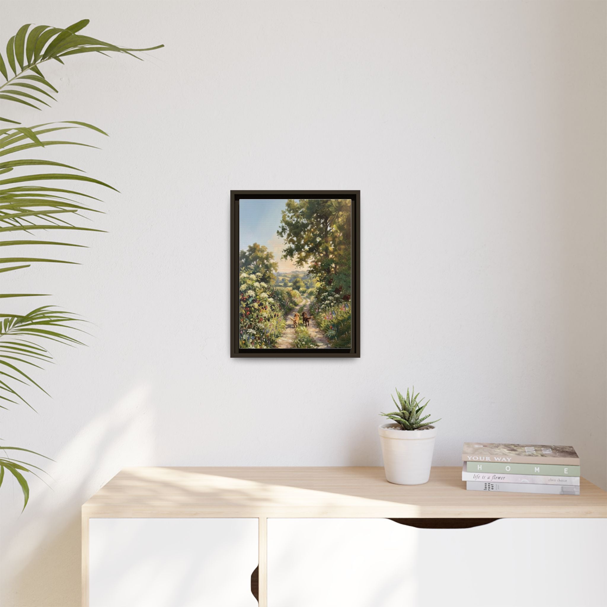 The Bramble Lane - Print on Canvas with Wooden Frame