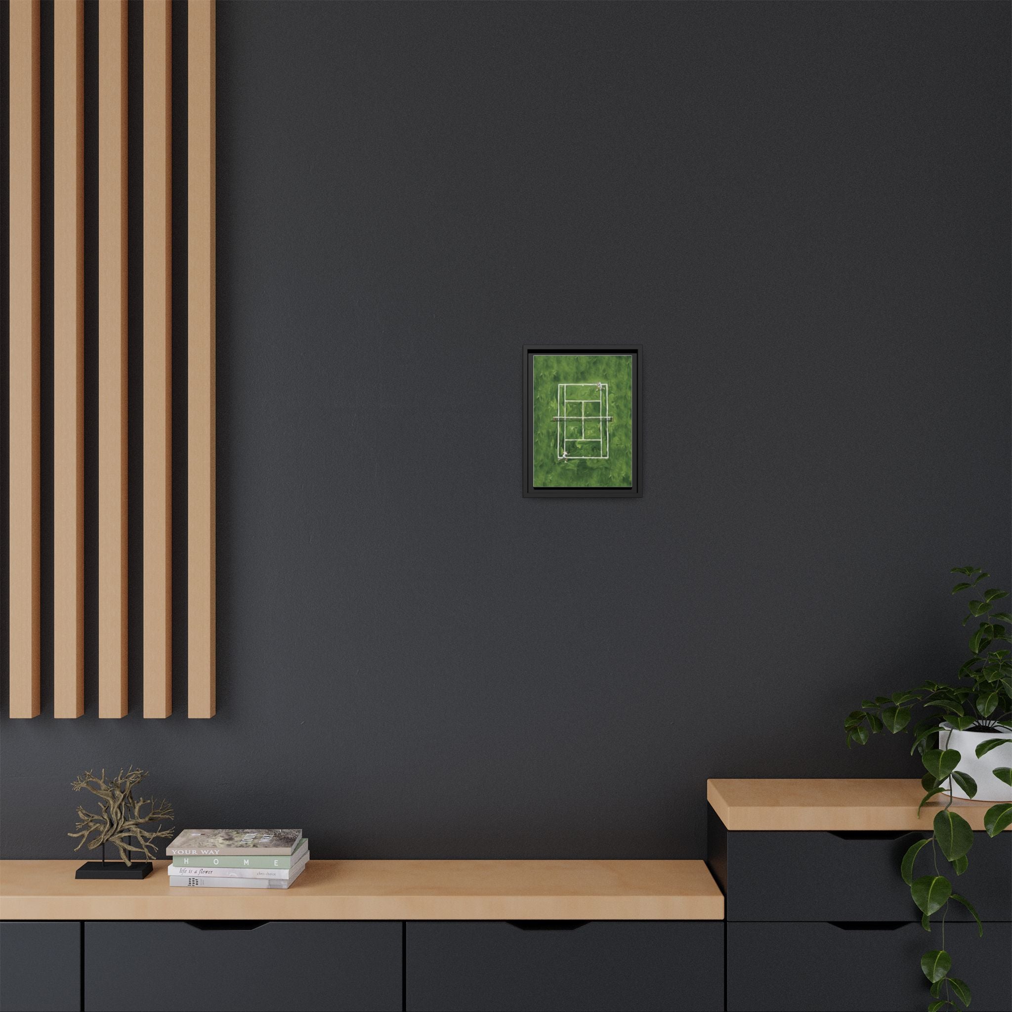 The Lawn - Canvas with Wooden Frame