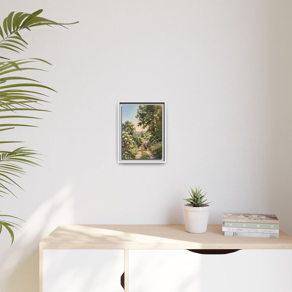 The Bramble Lane - Print on Canvas with Wooden Frame