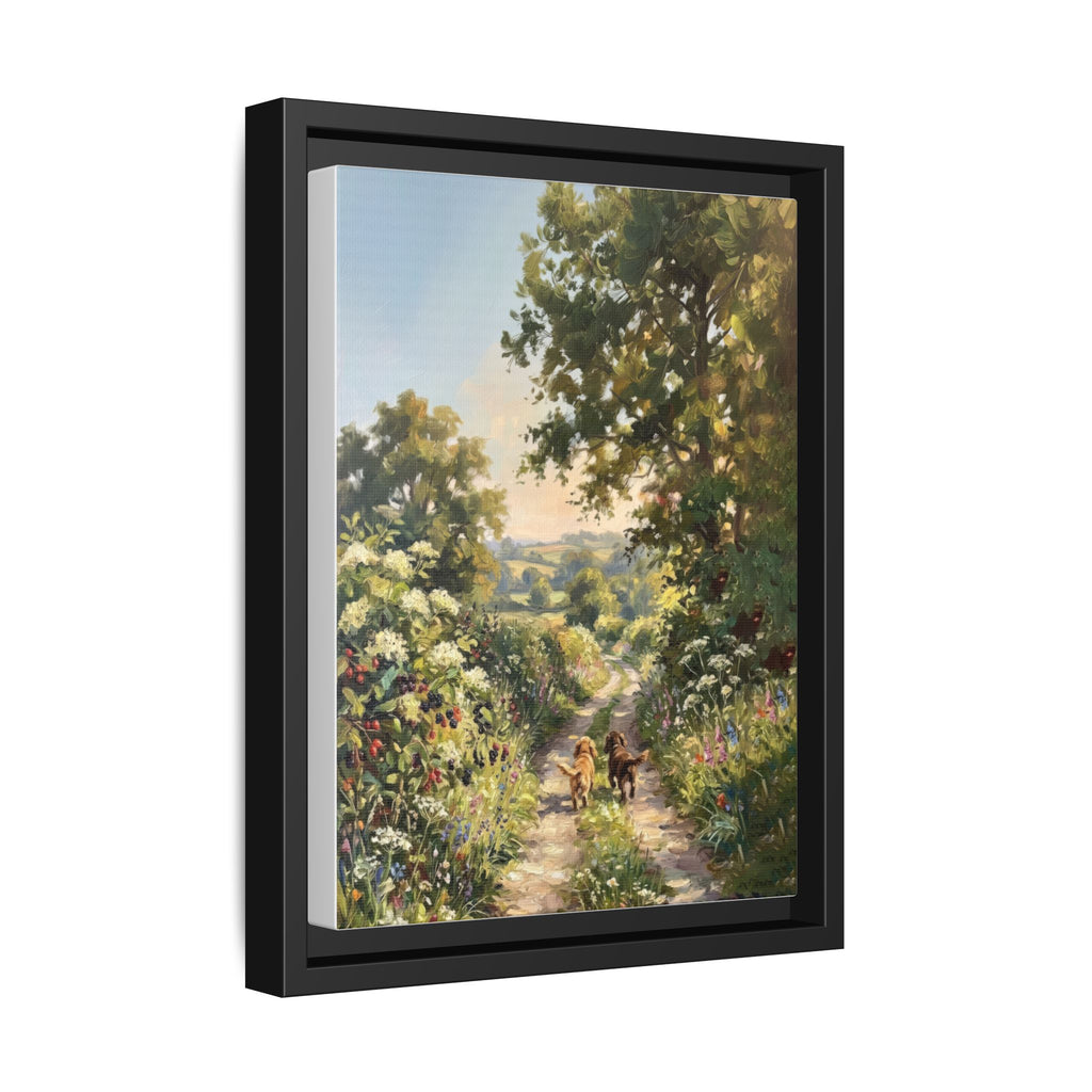 The Bramble Lane - Print on Canvas with Wooden Frame