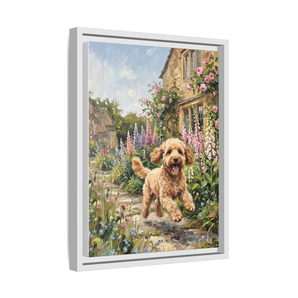 The Cockapoo - Print on Canvas with Wooden Frame
