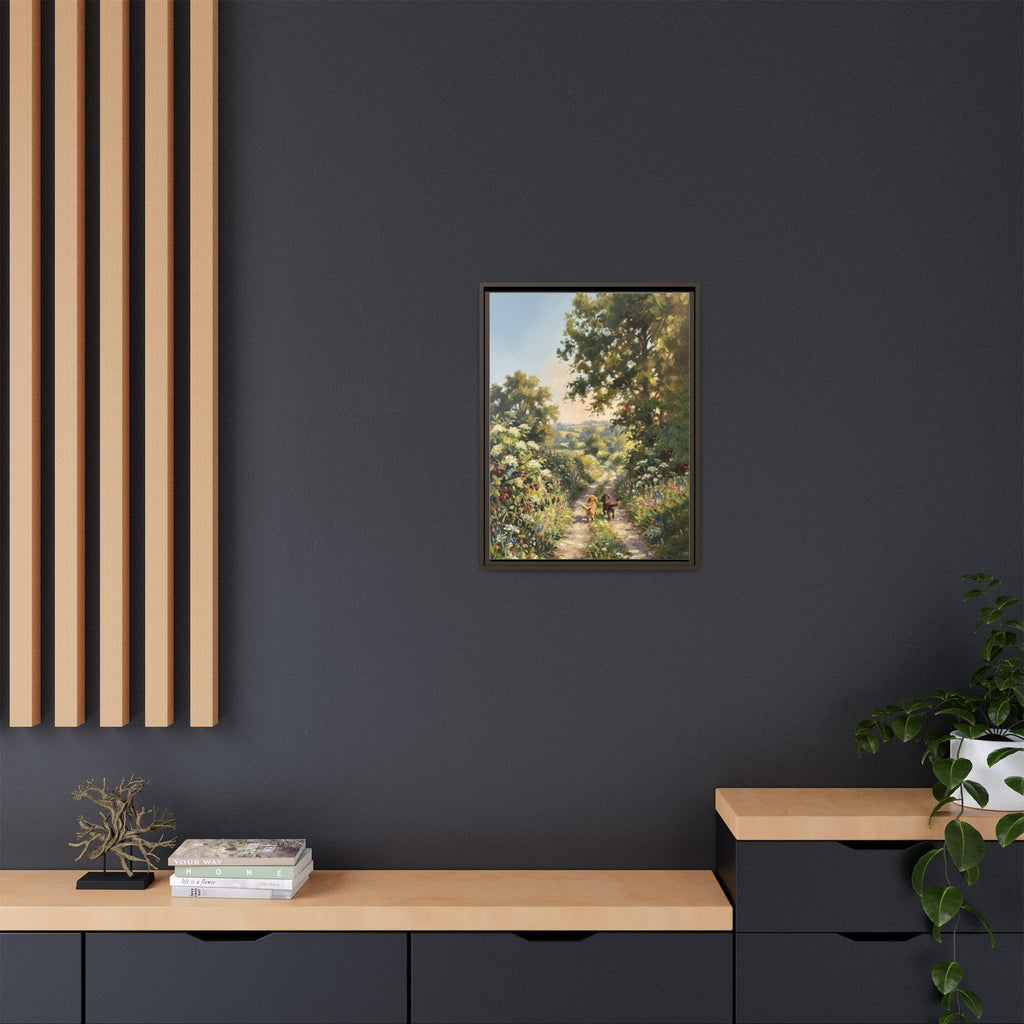 The Bramble Lane - Print on Canvas with Wooden Frame
