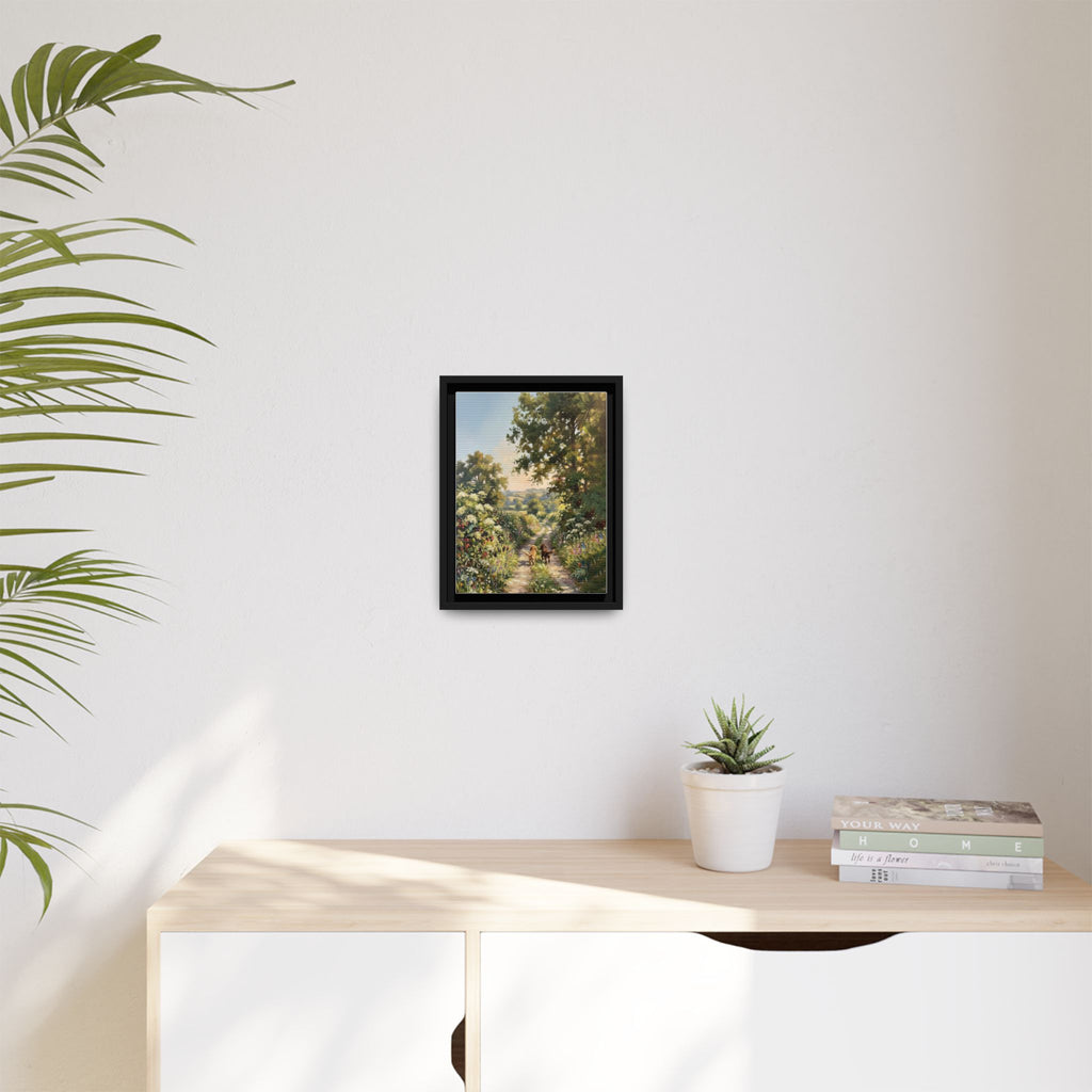 The Bramble Lane - Print on Canvas with Wooden Frame