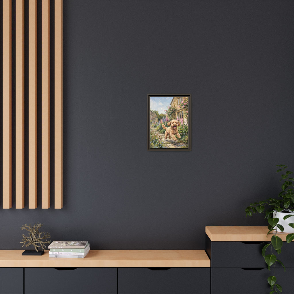 The Cockapoo - Print on Canvas with Wooden Frame