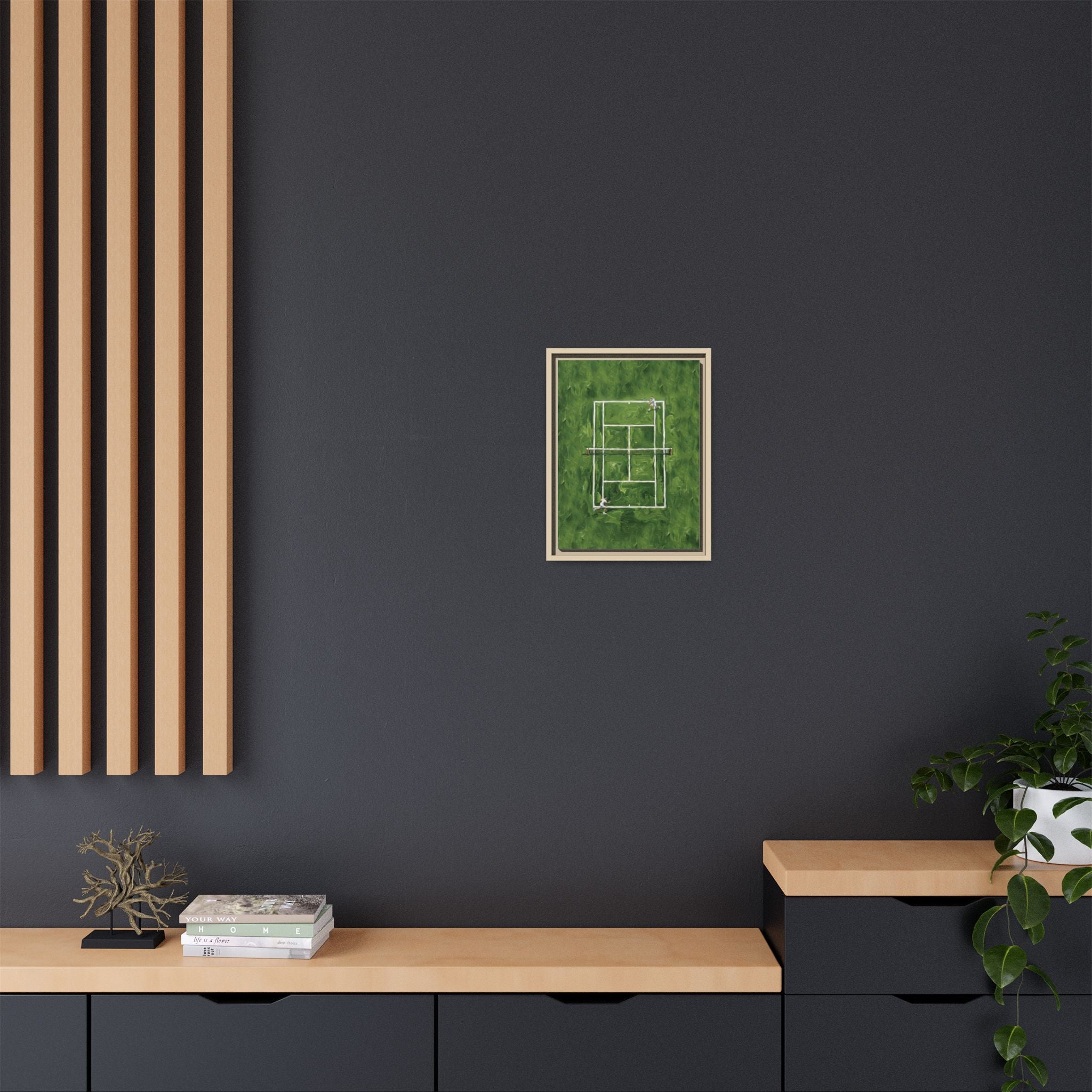 The Lawn - Canvas with Wooden Frame