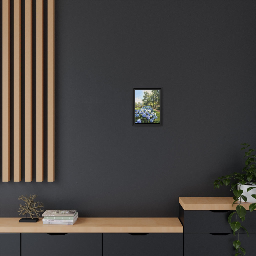 Hydrangeas - Print on Canvas with Wooden Frame