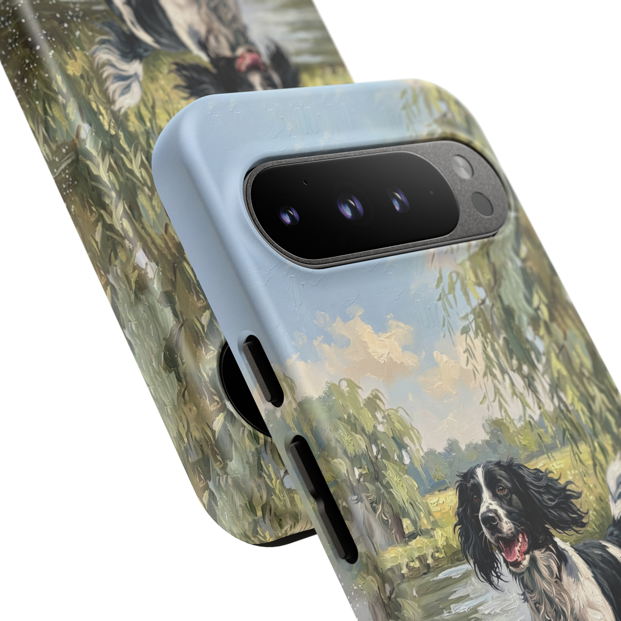 The Springer Spaniel (Black and white)